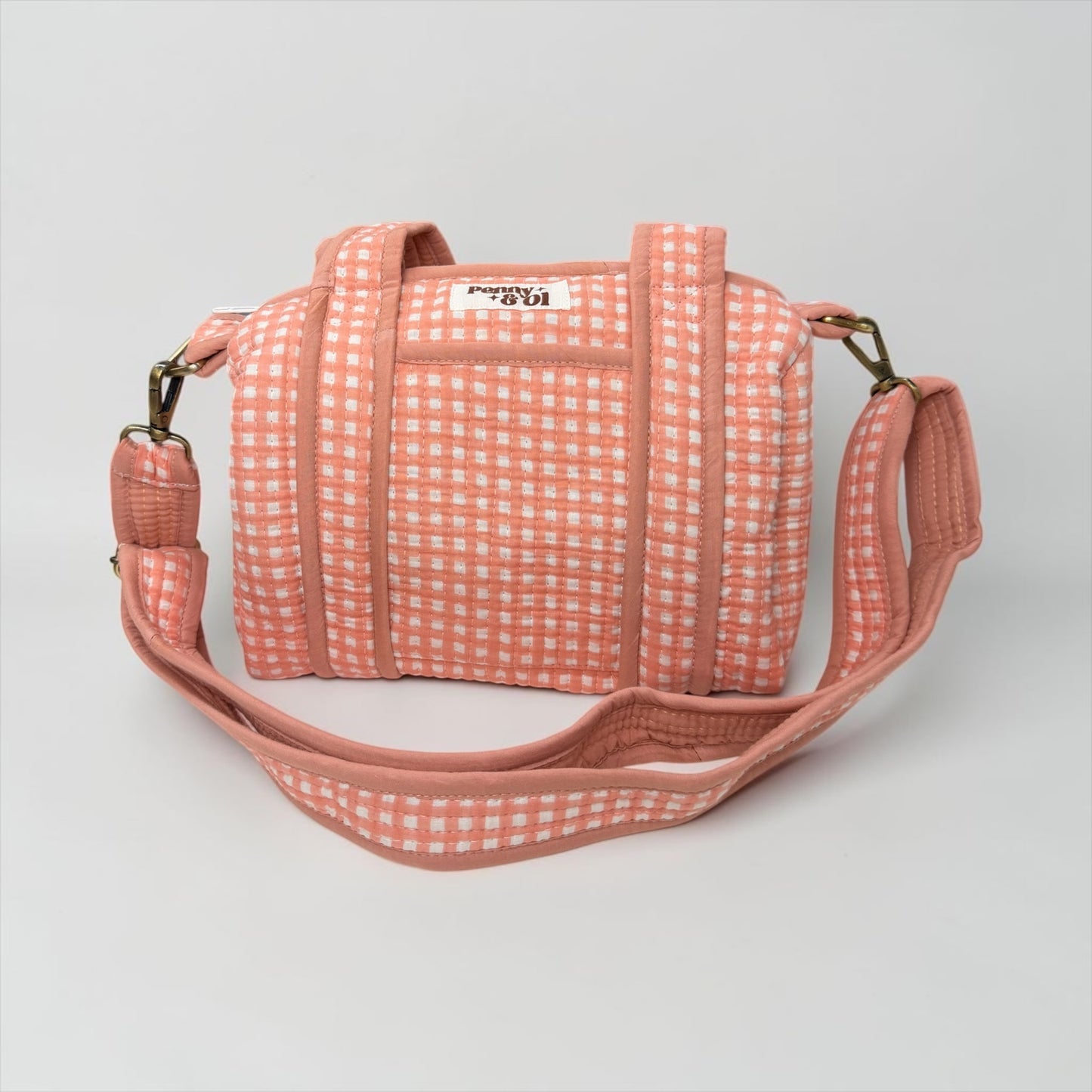 Strawberries & Cream MINI DUFFLE Tote Bags - Penny & Ol
