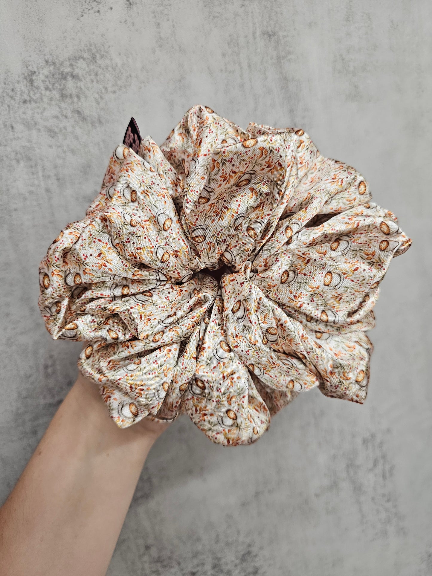 I Love You A Latte XL Satin Hair Scrunchie