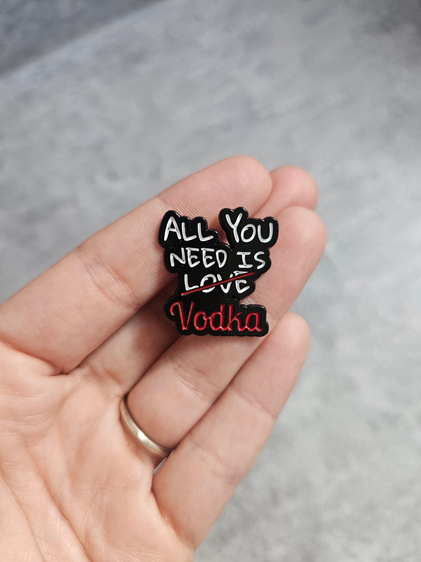 All you need in vodka Pin Badge