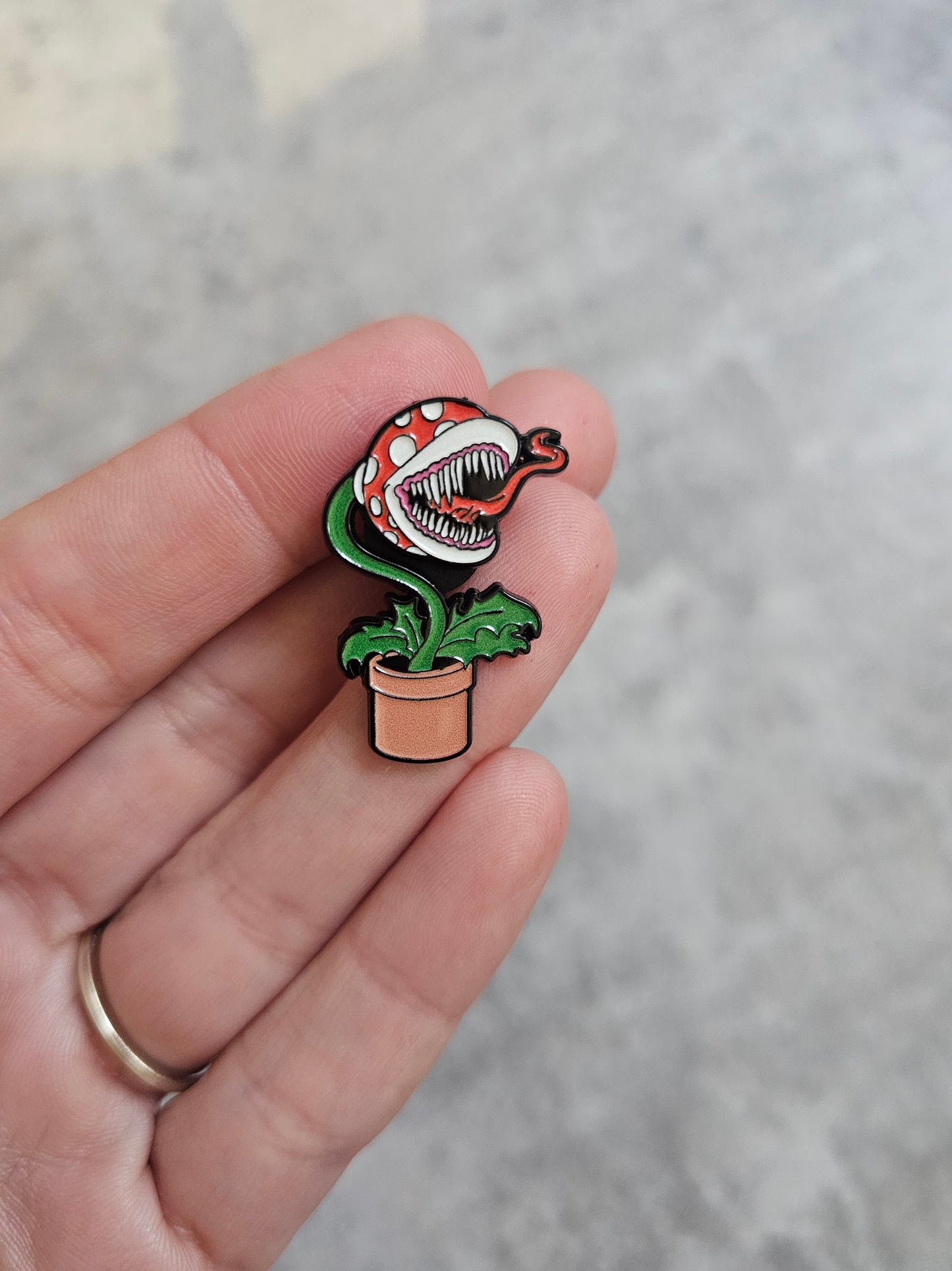 Venus fly trap Pin Badge, plants
