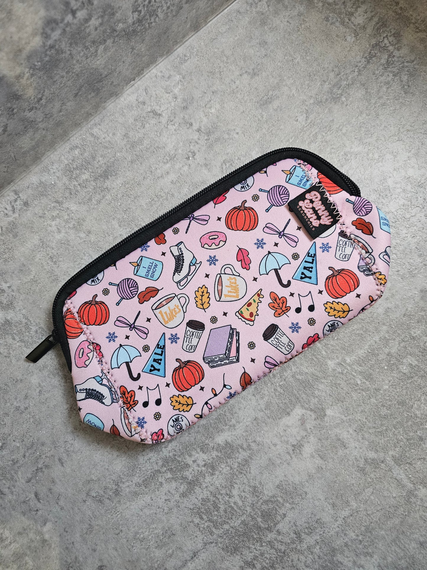 Zip Pouch, Travel Bag, New in PLS neoprene makeup bags