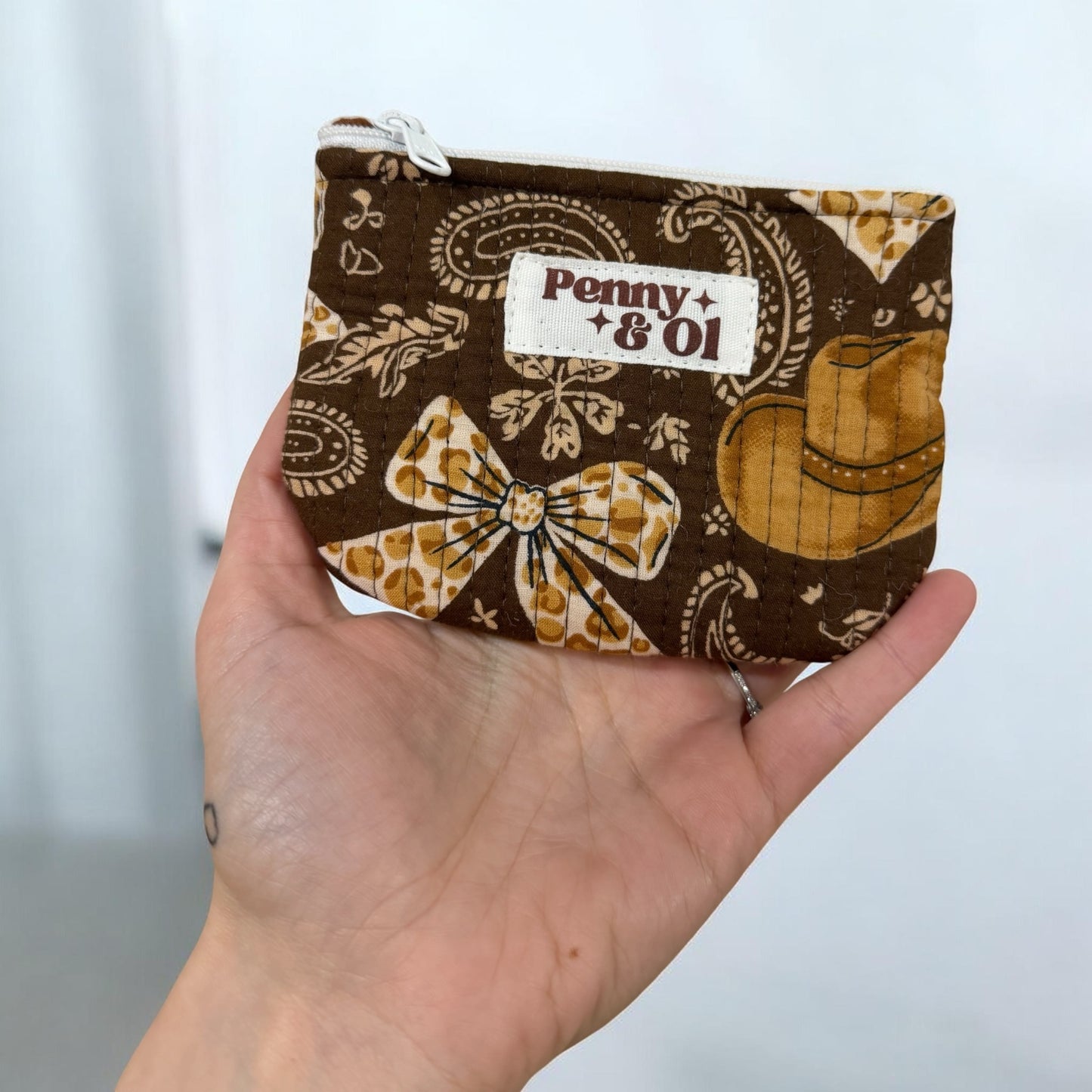 Cowgirl Mini Zip Purse - Penny & Ol