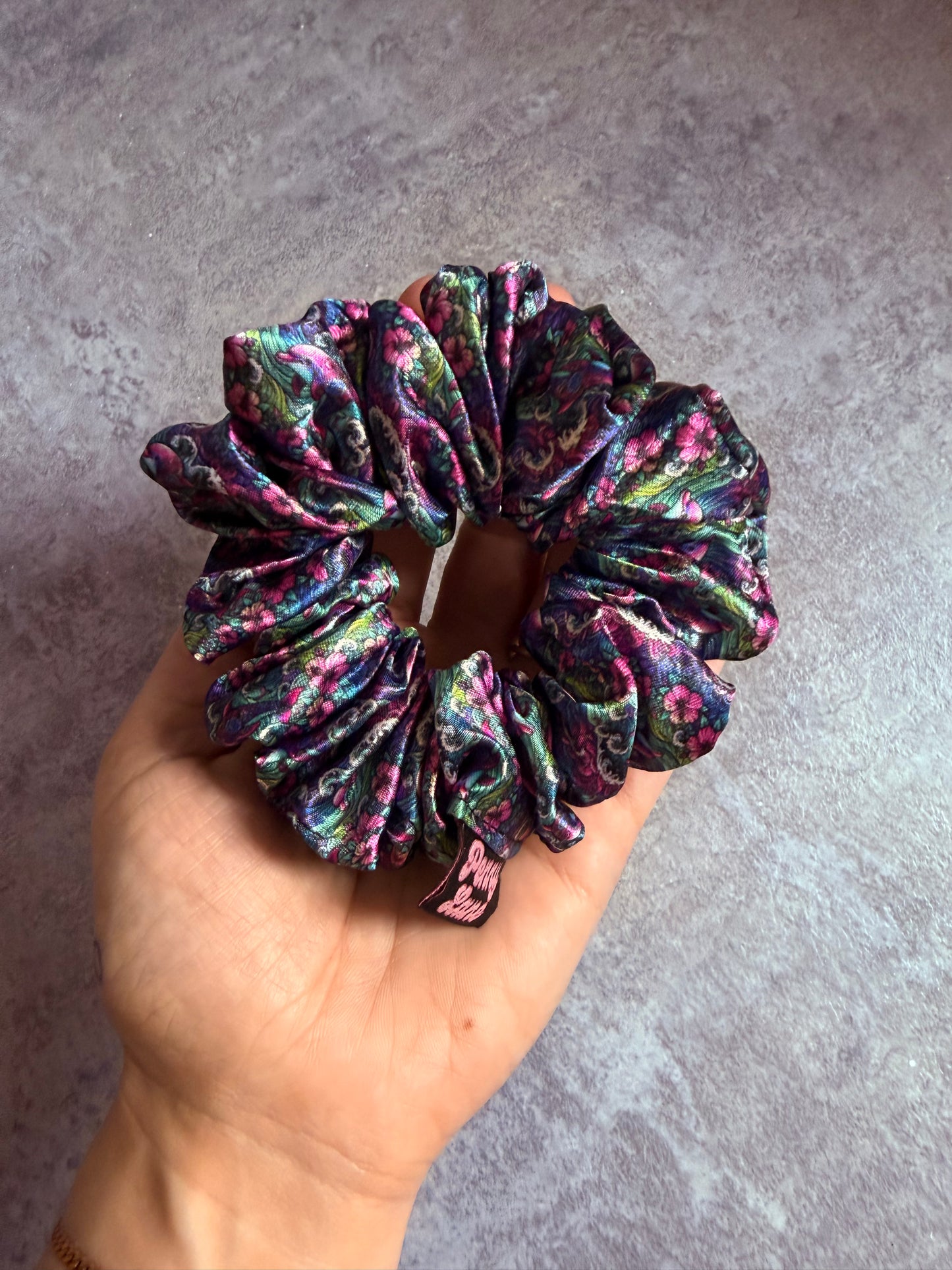 Dolphin Oasis MIDI Satin Hair Scrunchie