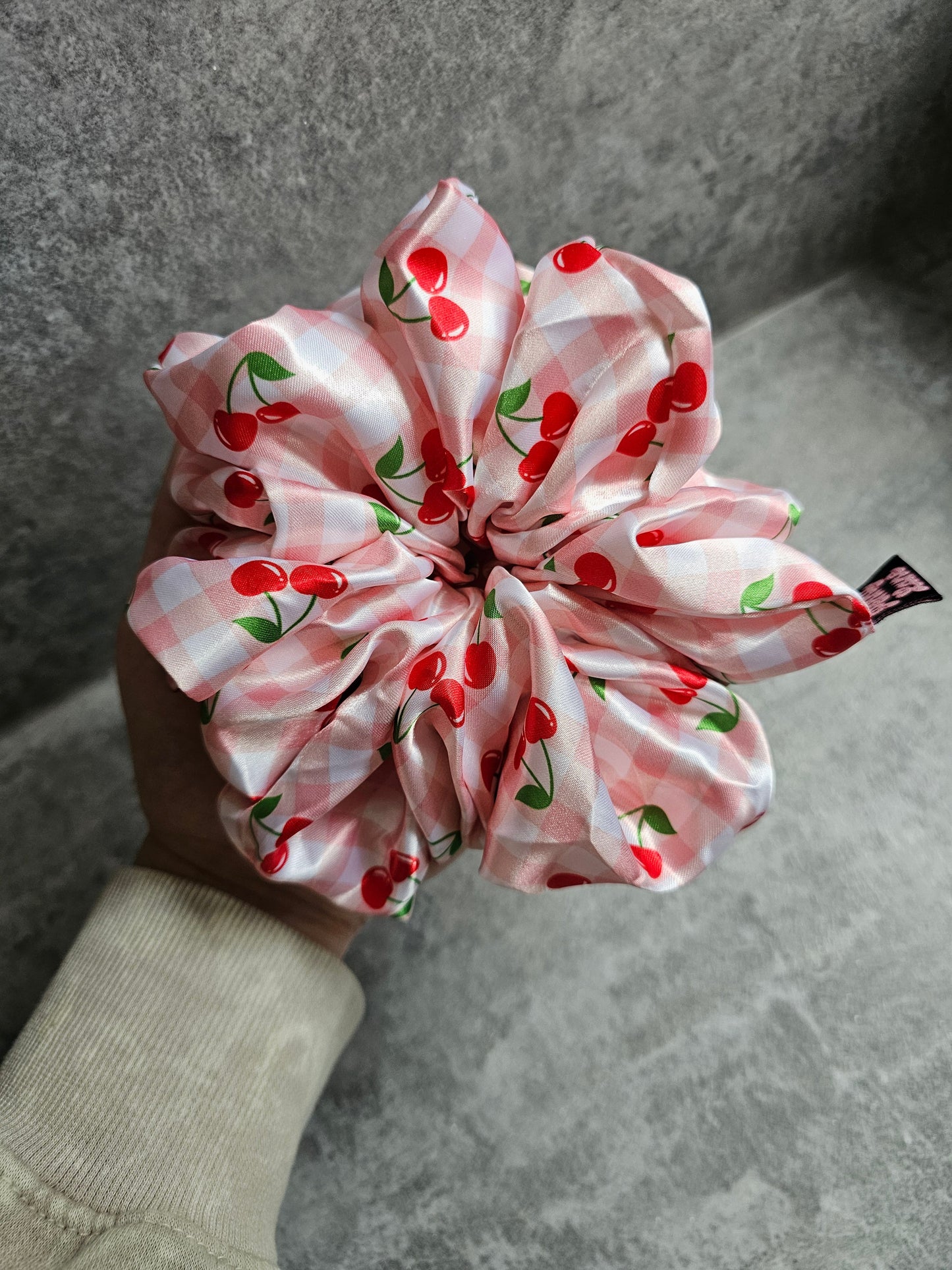 Cherries XL Hair Scrunchie.