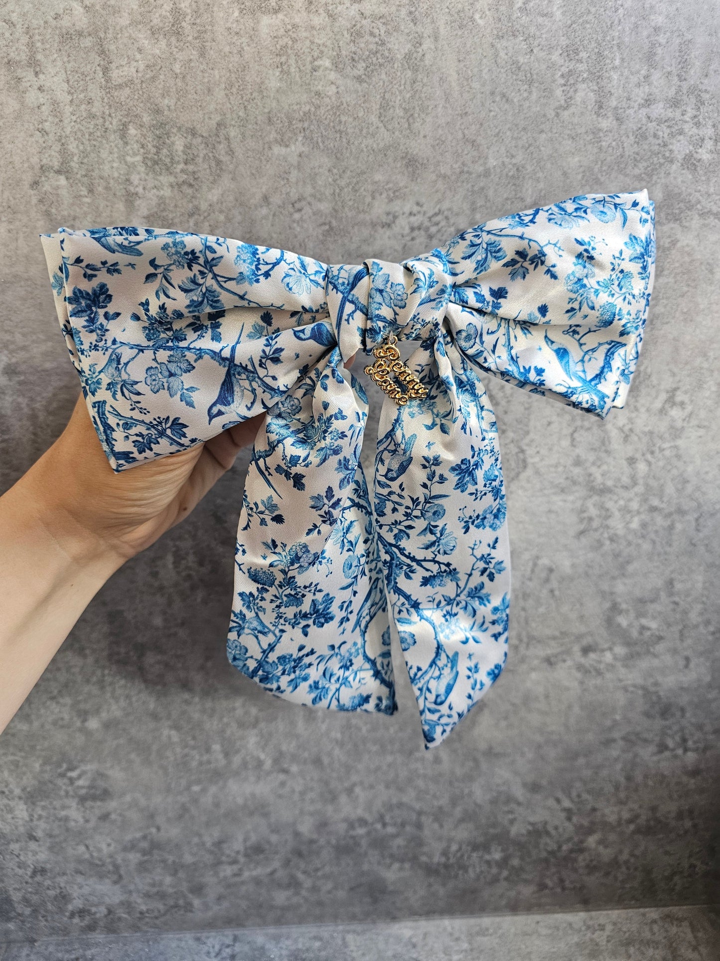 Bluebirds Hair Bows, Penny Lane Scrunchies Custom Hair Bows