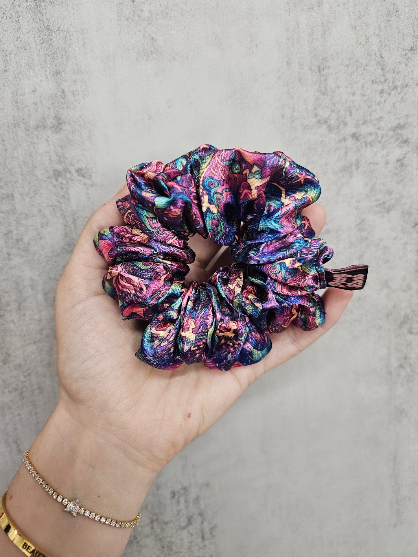 Mermaid Midi Satin Hair Scrunchie