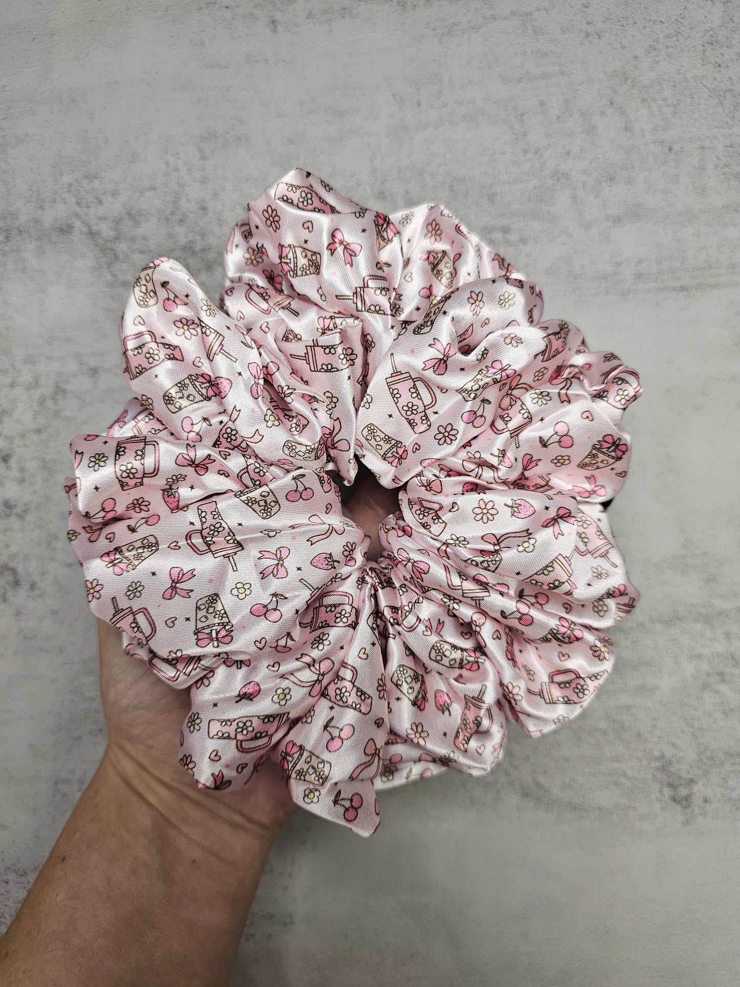 I'm Just A Girl XL Satin Hair Scrunchie