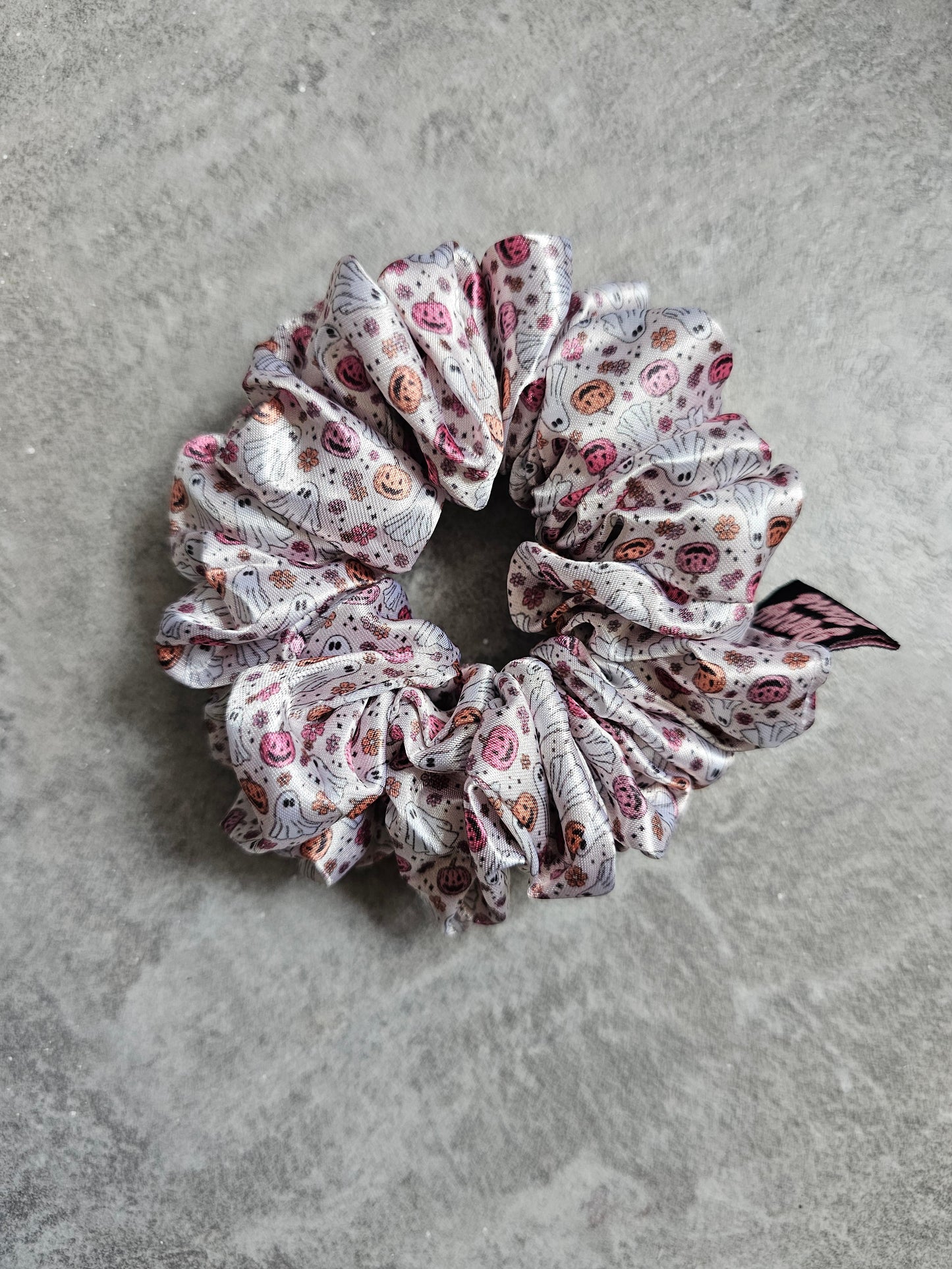 Girly Ghouls Midi Satin Hair Scrunchie