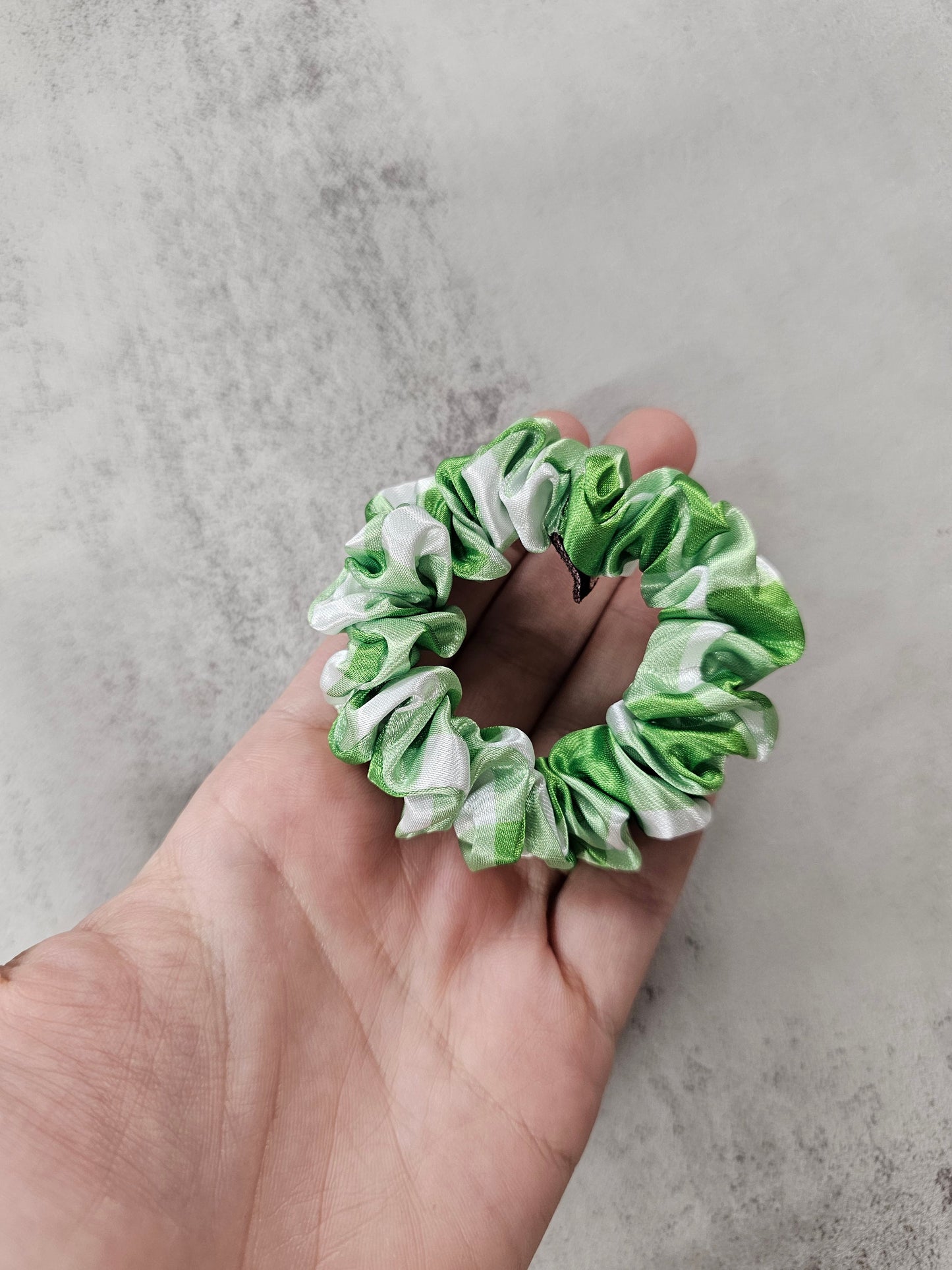 Gingham collection Mini Satin Hair Scrunchie, new designs