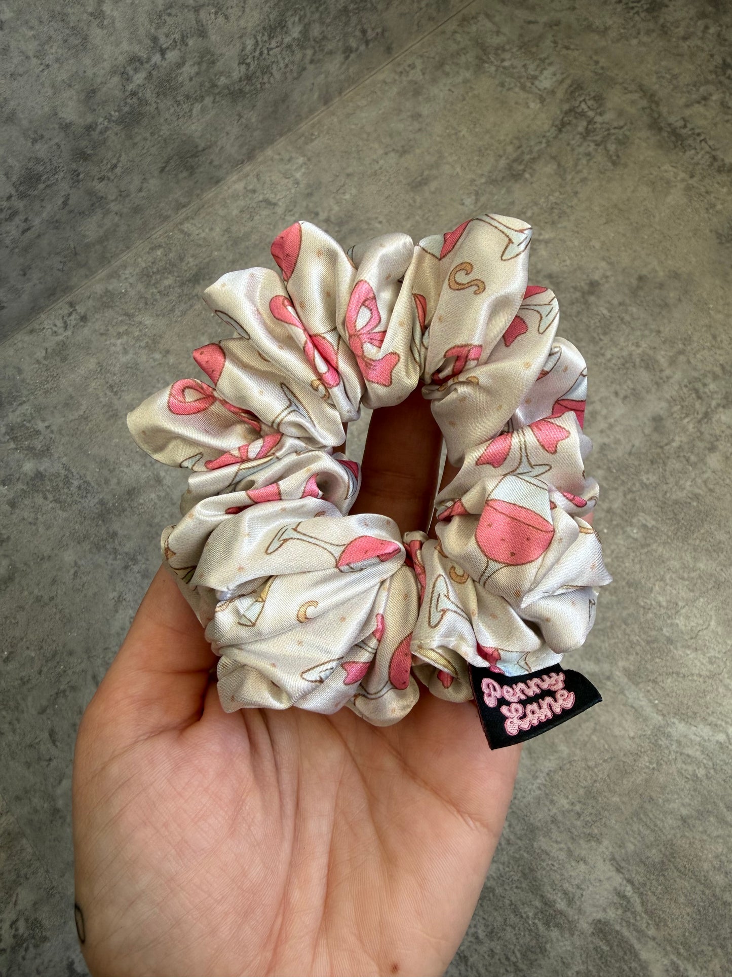 Prosecco Party MIDI Satin Hair Scrunchie