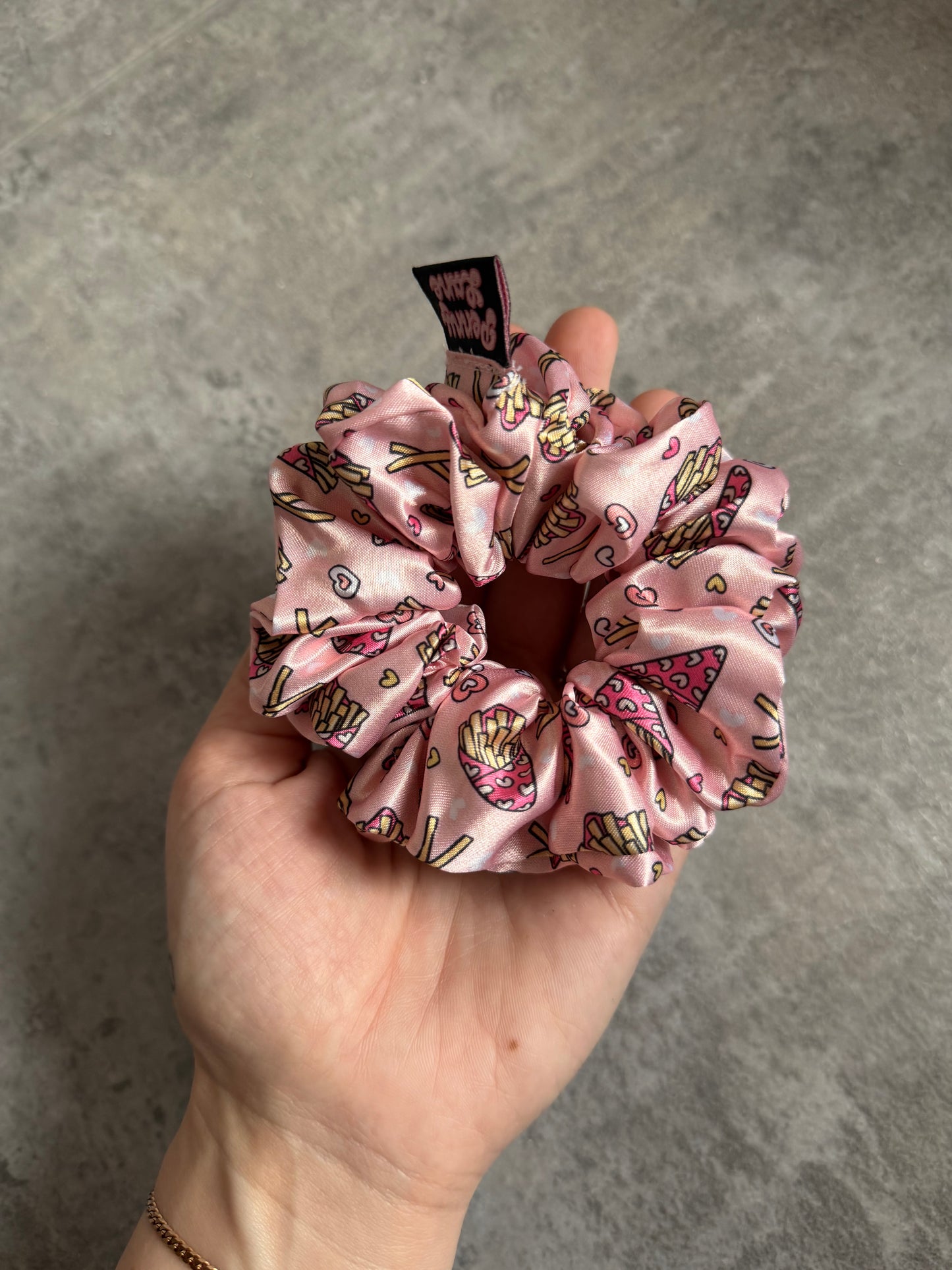 Fries Before Guys MIDI Satin Hair Scrunchie