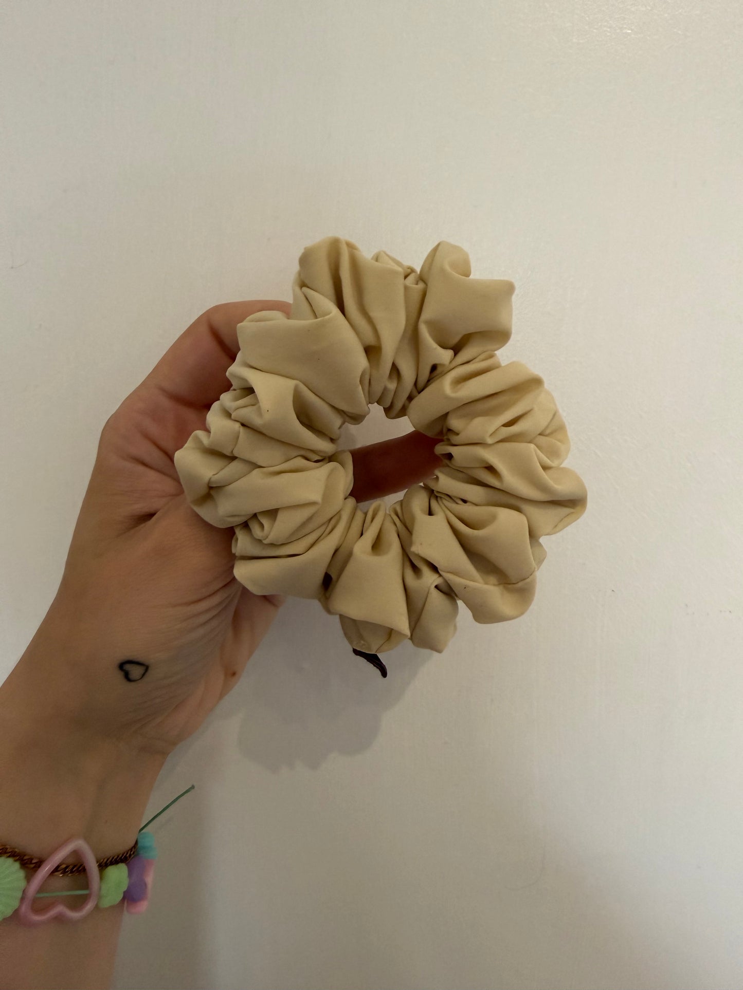 Beigey yellow MIDI Workout Hair Scrunchie