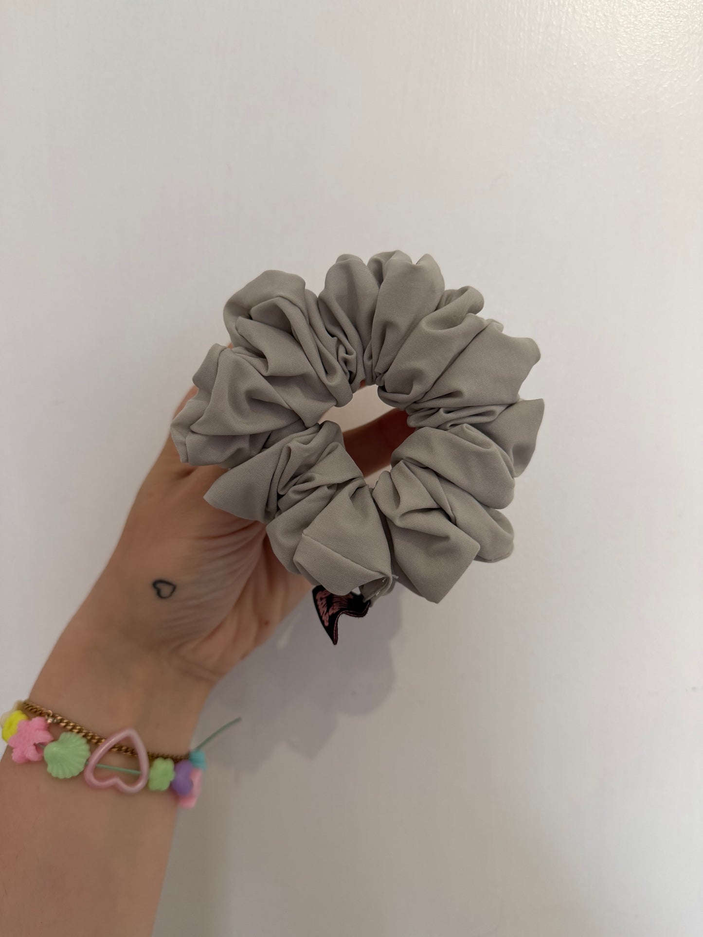 Grey MIDI Workout Hair Scrunchie