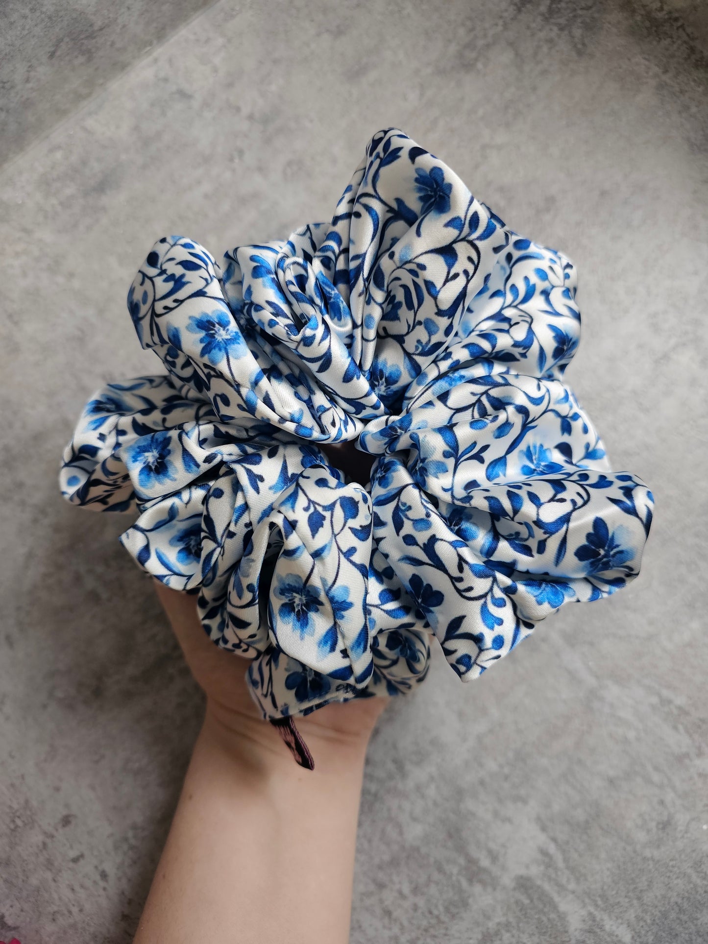 Santorini XL, Luxury Satin Hair Scrunchie