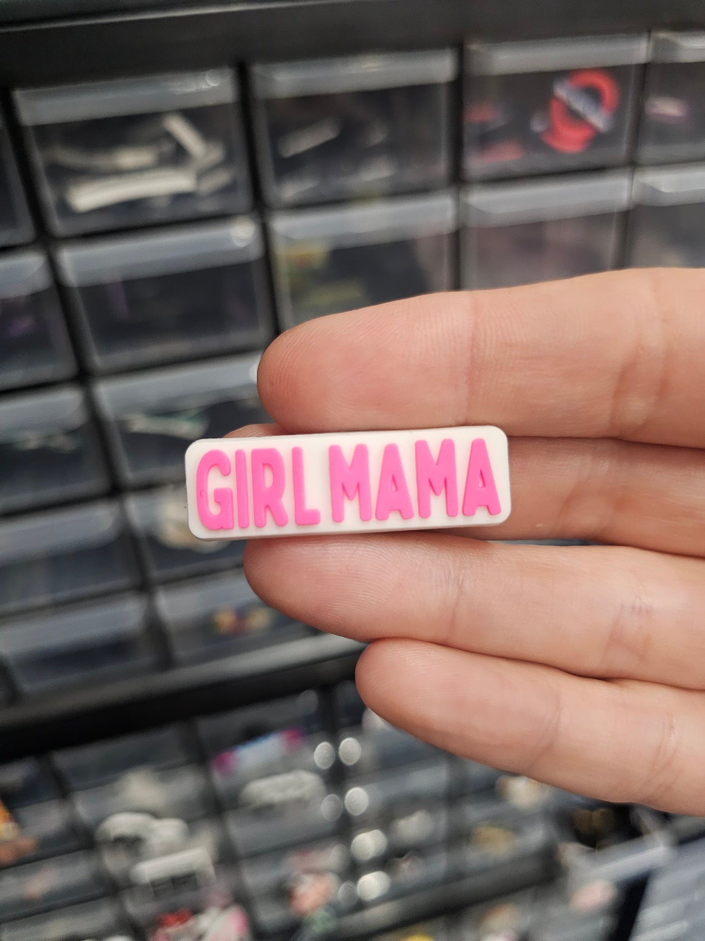 Girl mama shoe charm