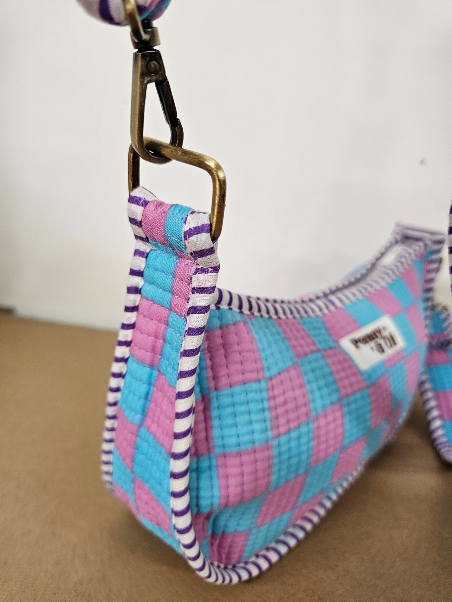 Bubblegum checkerboard collection, tote bags. Cotton tote bags all sizes