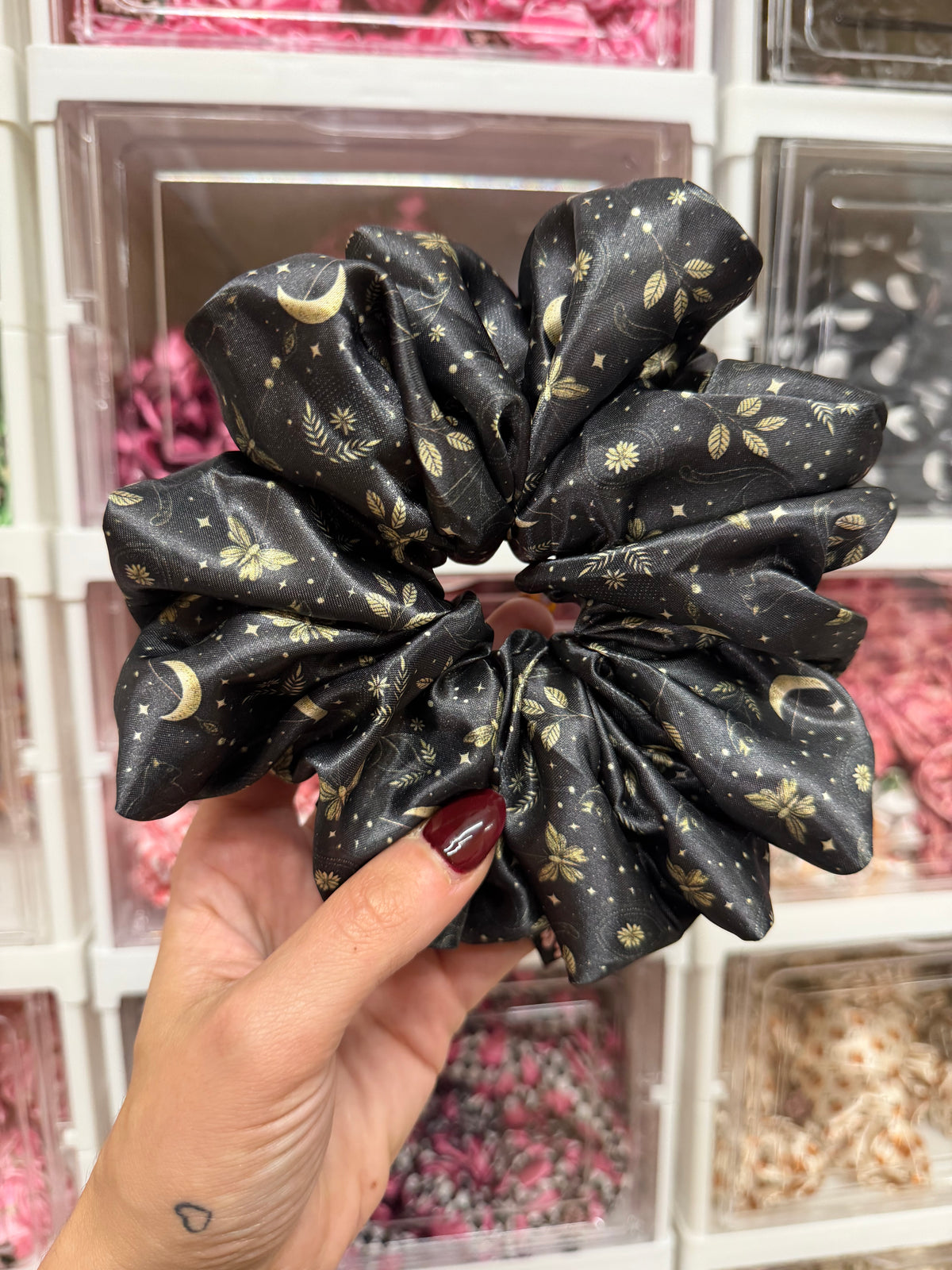 Celestial Skies XL Satin Hair Scrunchie