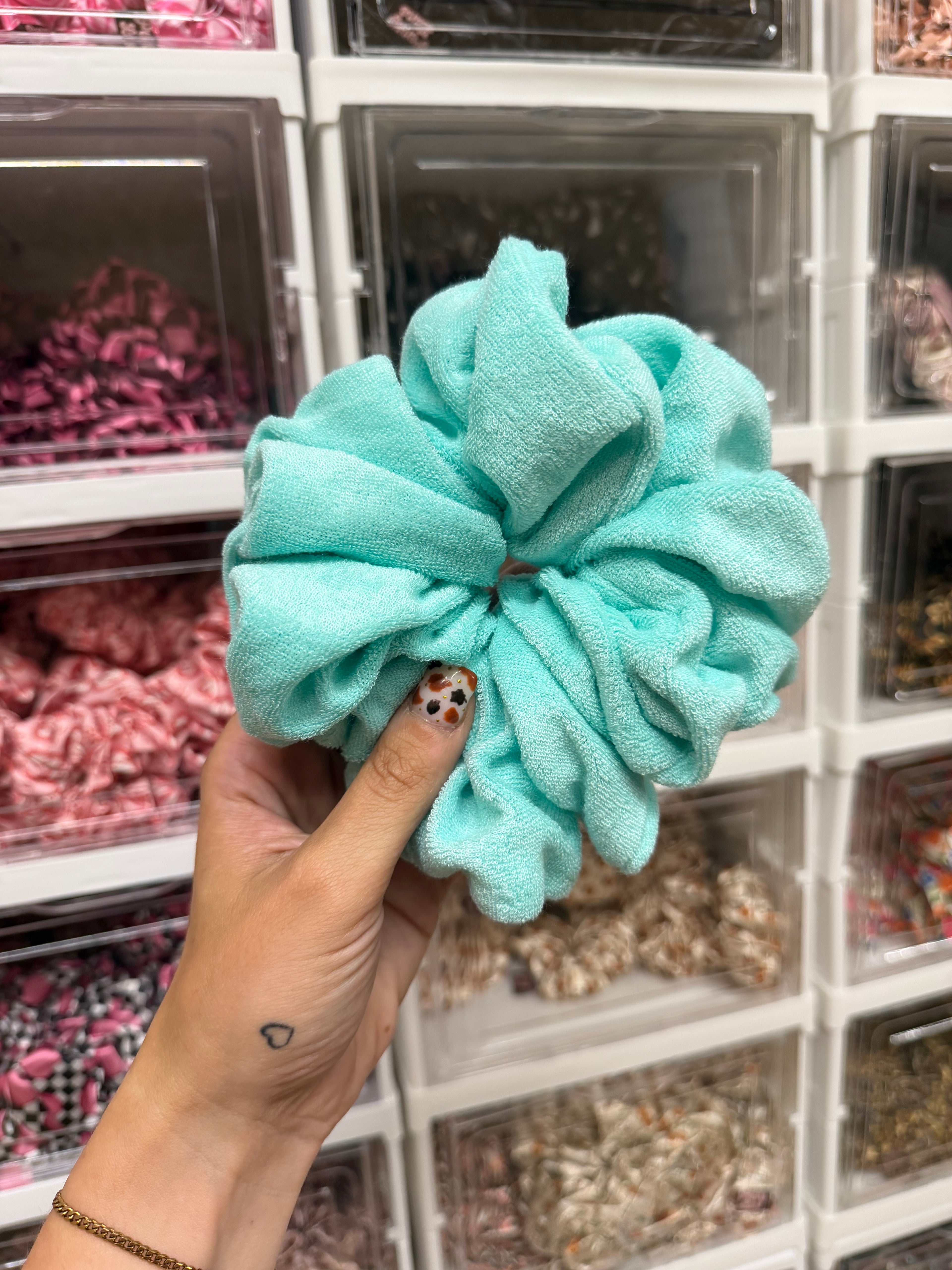 Aqua Microfibre Towel XL Hair Scrunchie