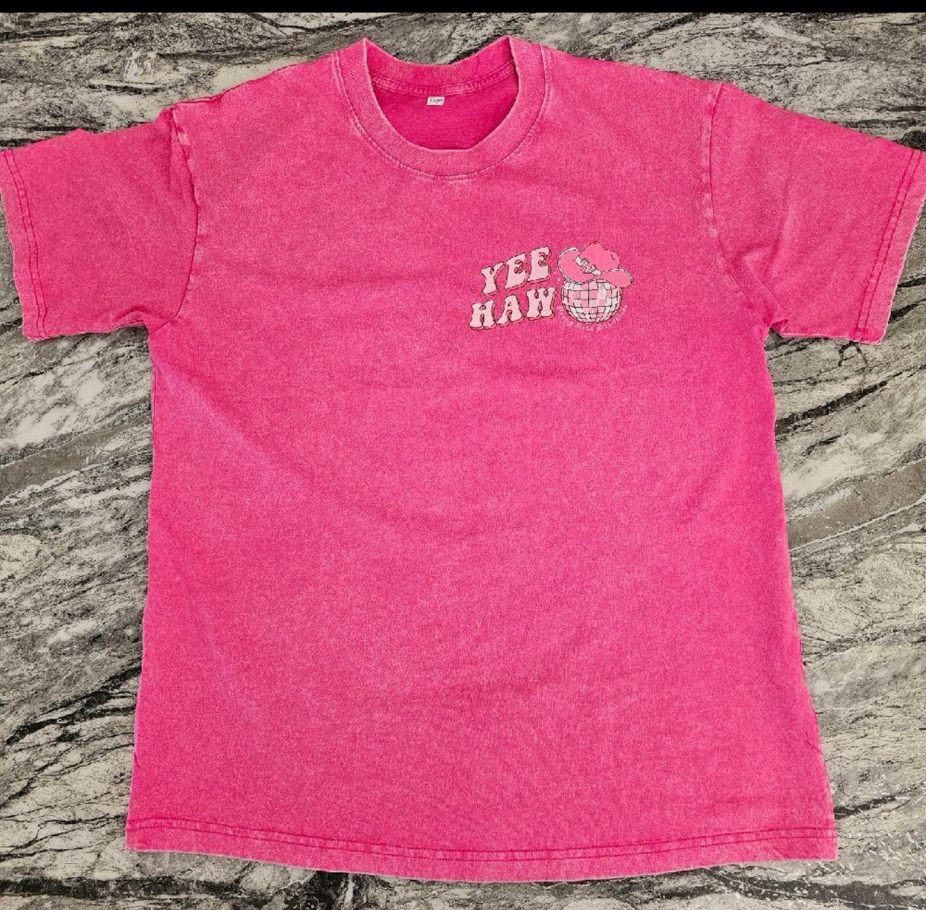 Cowgirl Oversized T-Shirt, 100% cotton acid wash tshirts. Penny Lane Scrunchies Exclusive tshirt