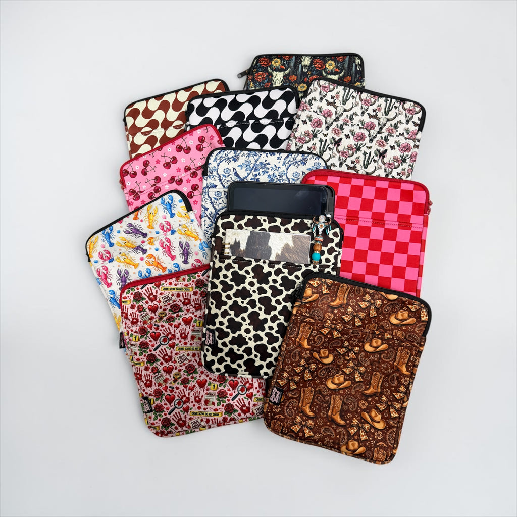 Ipad case, protective neoprene ipad sleeve with zip and pocket.
