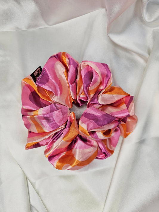 Pink Groove XL Hair Scrunchie.