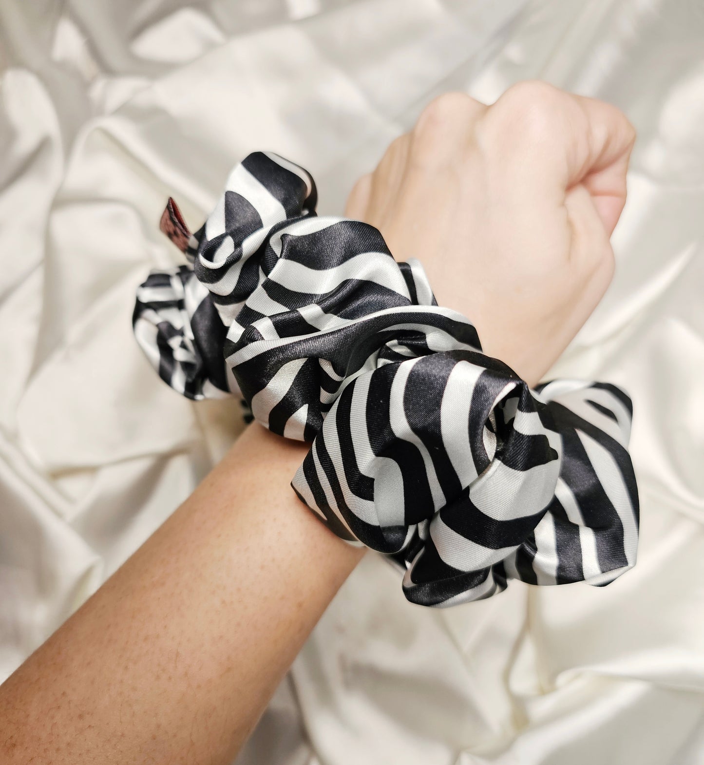 Zebra XL Hair Scrunchie.