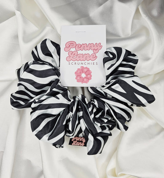 Zebra XL Hair Scrunchie.