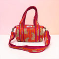 Pink & Orange Stripe Leopard MINI DUFFLE Tote Bags - Penny & Ol