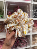 Autumn Leaves XL Satin Hair Scrunchie