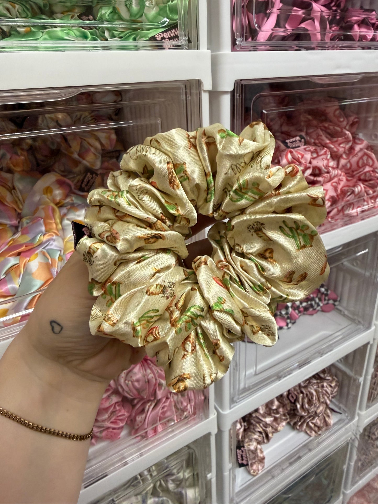 Cowboys & Cactus MIDI Satin Hair Scrunchie