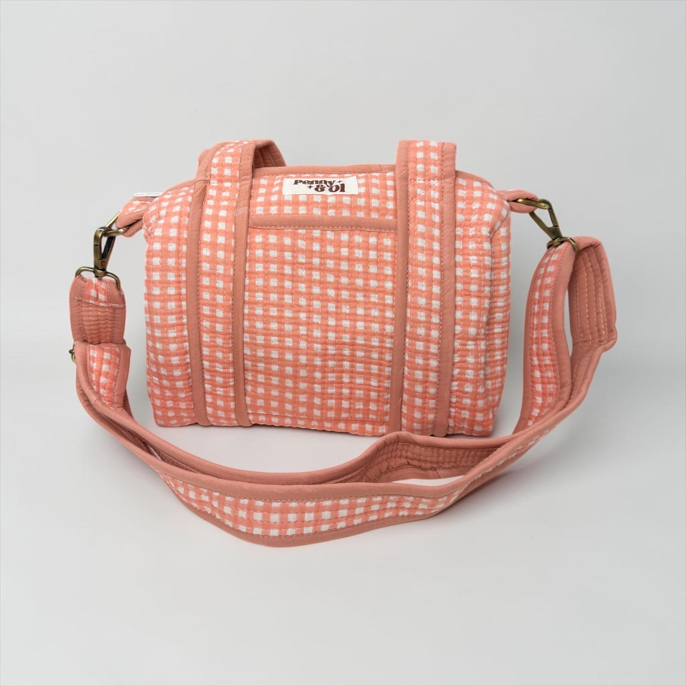 Strawberries & Cream MINI DUFFLE Tote Bags - Penny & Ol
