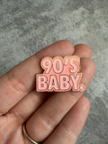 90s baby pink Pin Badge