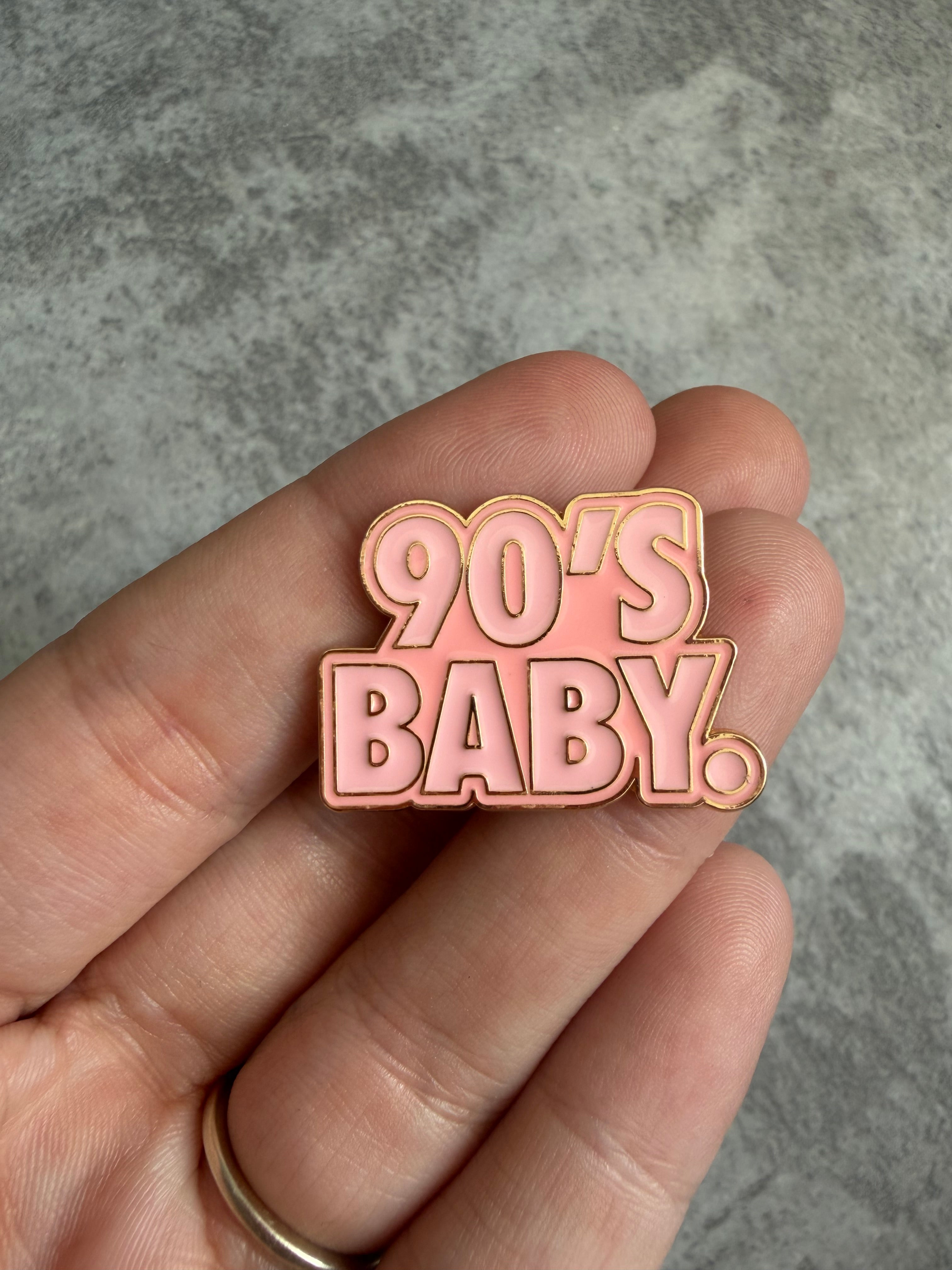 90s baby pink Pin Badge