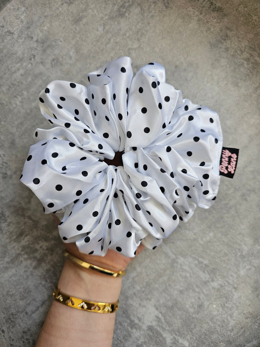 Polka Dot XL Hair Scrunchie