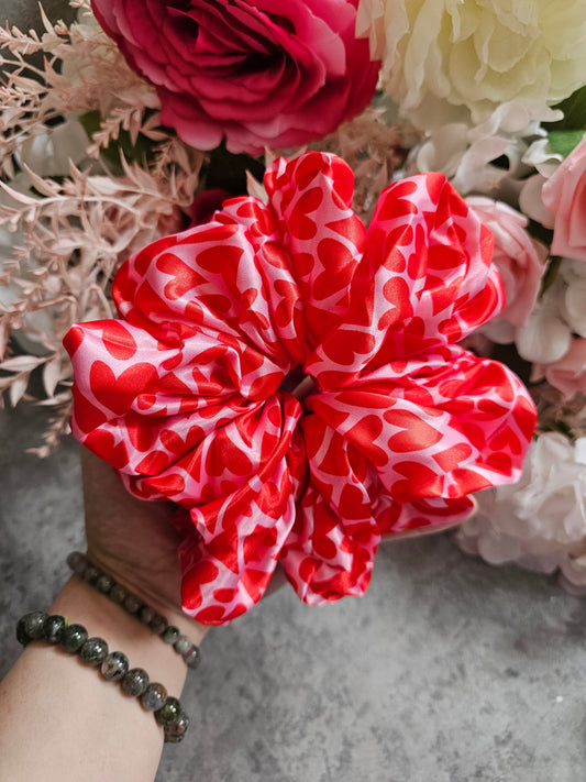 Love You Girls XL Satin Hair Scrunchie, Elsabelle Collab.