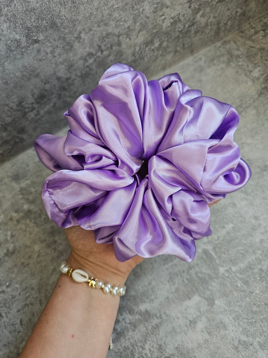 Lilac Solid XL Satin Hair Scrunchie