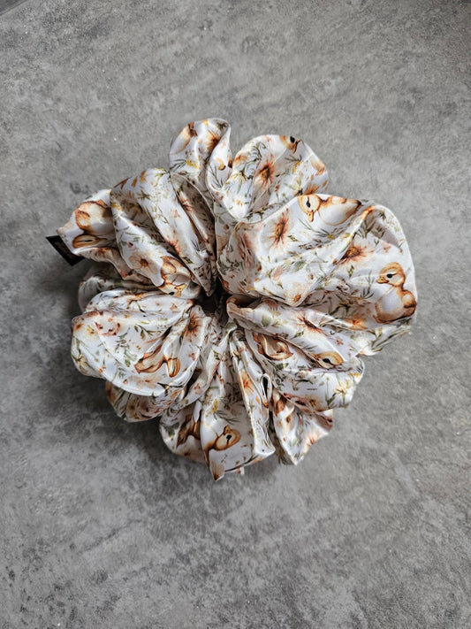 Ducklings XL Satin Hair Scrunchie.