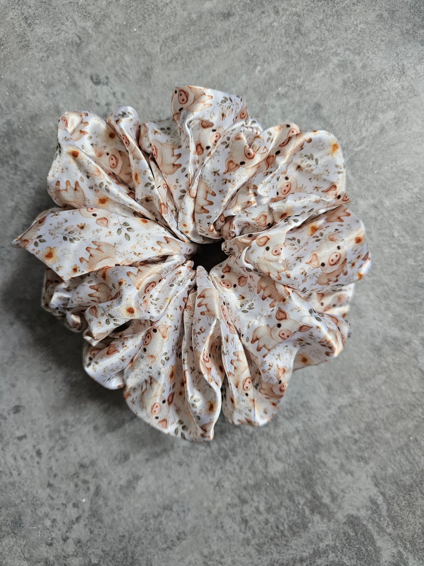 Pigs XL Satin Hair Scrunchie.