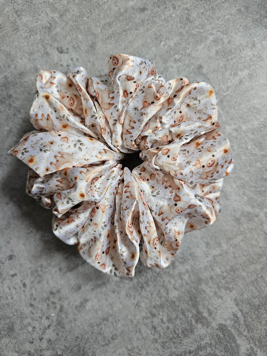 Pigs XL Satin Hair Scrunchie.