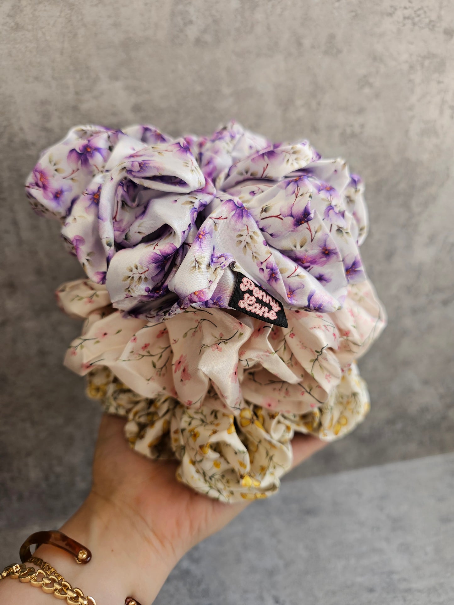 JUMBO hair scrunchies.