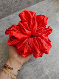 Red Solid XL Satin Hair Scrunchie
