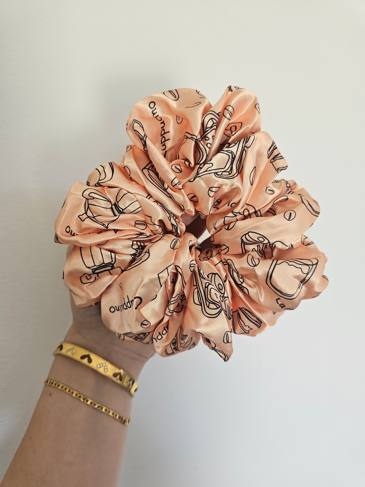 Coffee Break XL Hair Scrunchie.
