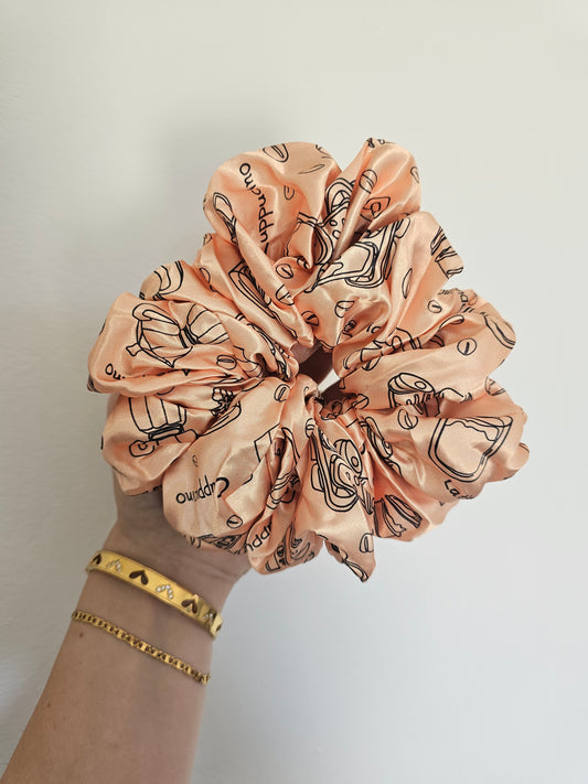 Coffee Break XL Hair Scrunchie.