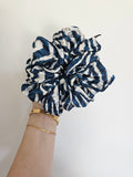Blue Zebra XL Hair Scrunchie.