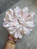 Dainty Pink Cowgirl JUMBO hair scrunchies.