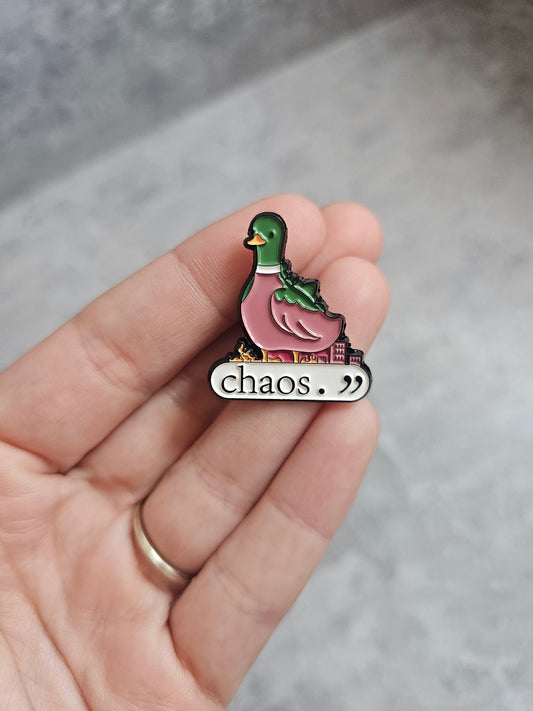 Chaos duck Pin Badge