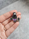 Dead lift Pin Badge