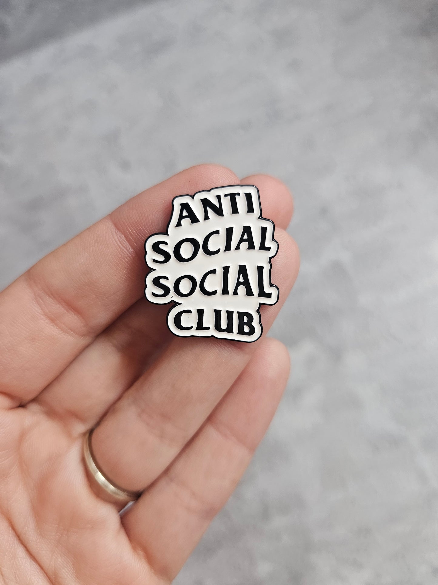 Anti social social club Pin Badge