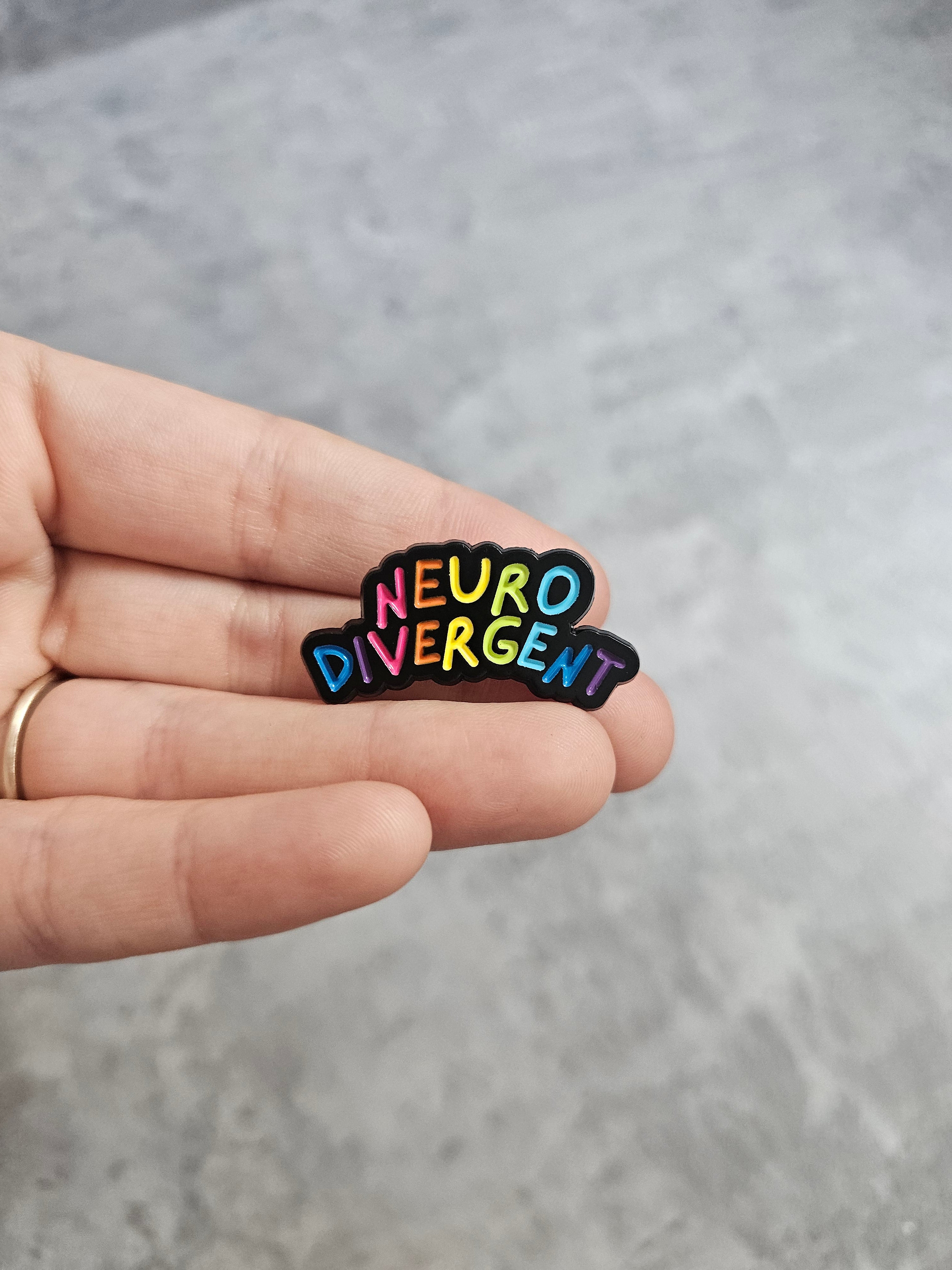 Neuro divergent Pin Badge
