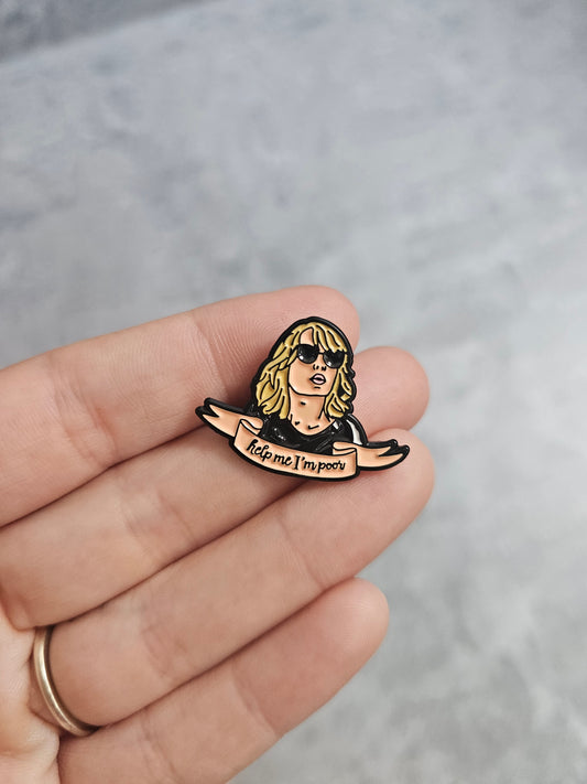 Help me im poor Pin Badge